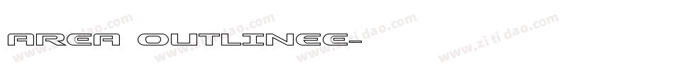 area OUTLINEe字体转换